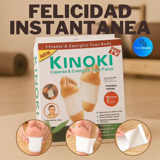 PARCHES KINOKIS PARA PIES PACK 10 UNIDADES KINOSALUD™ ⭐⭐⭐⭐⭐