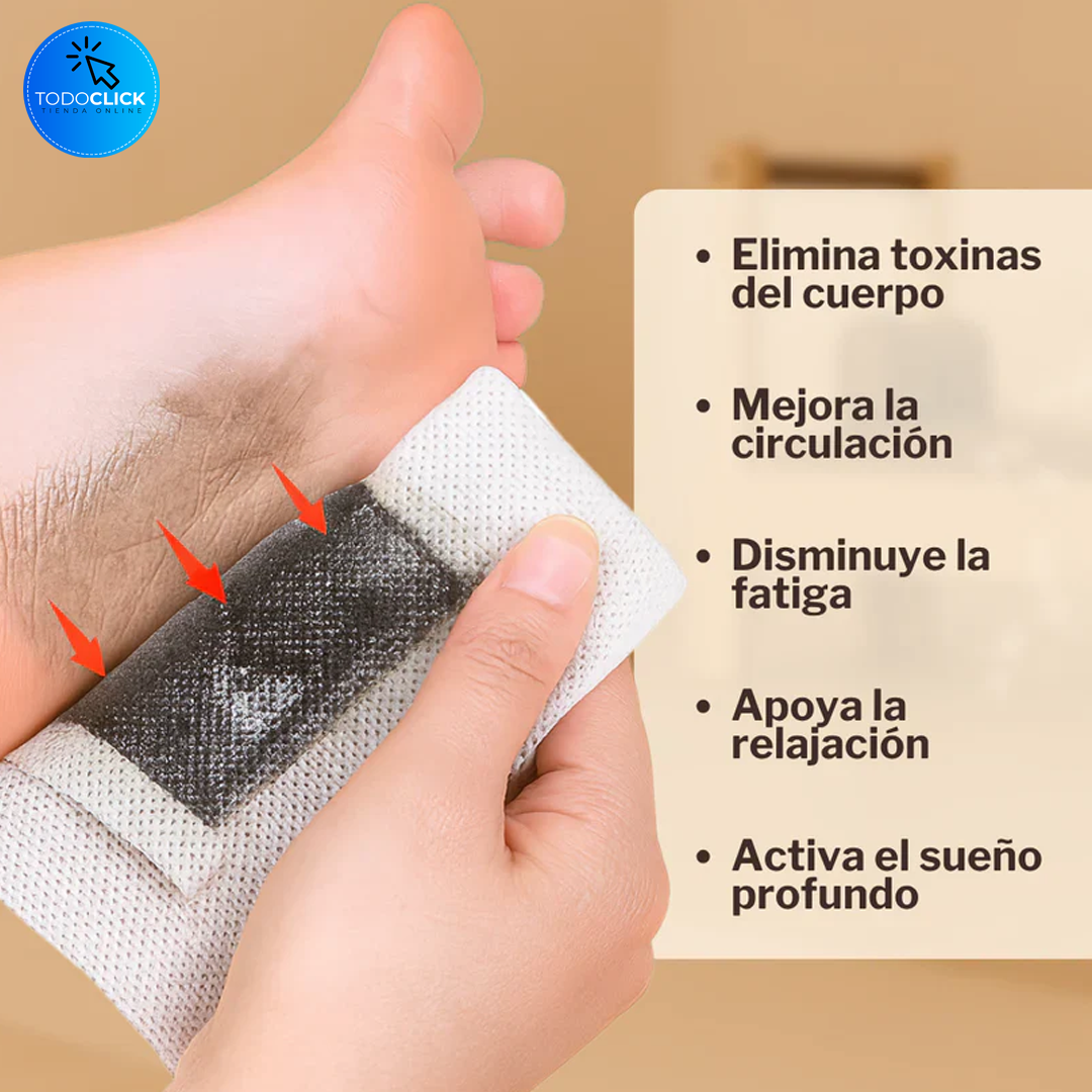 PARCHES KINOKIS PARA PIES PACK 10 UNIDADES KINOSALUD™ ⭐⭐⭐⭐⭐