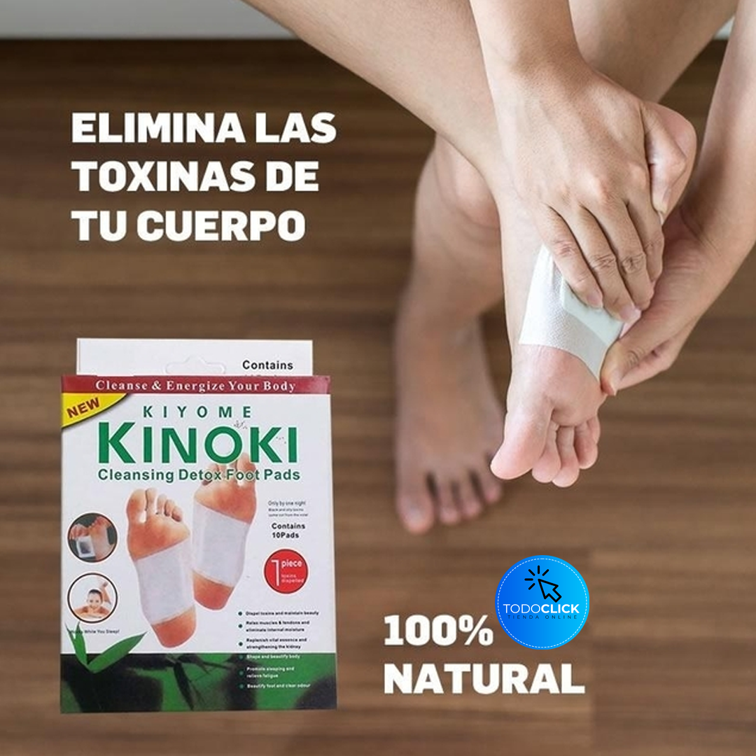 PARCHES KINOKIS PARA PIES PACK 10 UNIDADES KINOSALUD™ ⭐⭐⭐⭐⭐