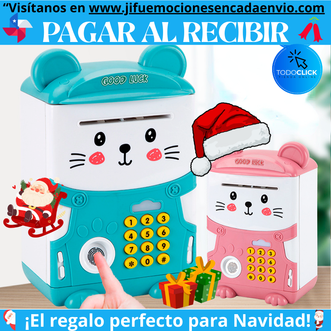 ALCANCÍA PARA NIÑOS MUSICAL CON HUELLA DACTILAR ELECTRÓNICA MONKIDS™ ⭐️⭐️⭐️⭐️⭐️