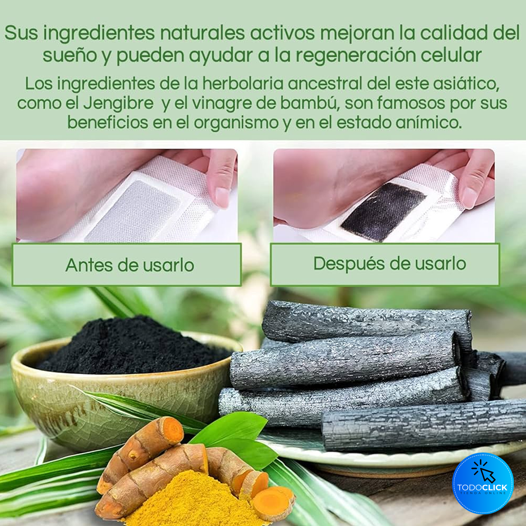 PARCHES KINOKIS PARA PIES PACK 10 UNIDADES KINOSALUD™ ⭐⭐⭐⭐⭐